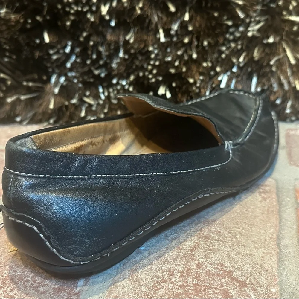 Like New Men's Black Leather Loafers size 11.5 - 12 - Picture 5 of 9